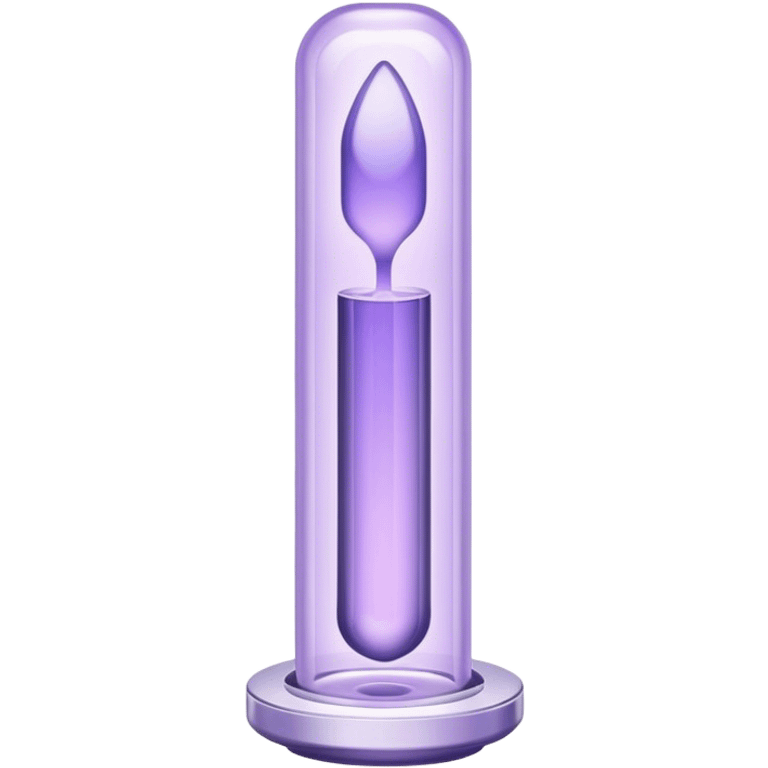 aesthetically pleasing cuvette in lavender color emoji