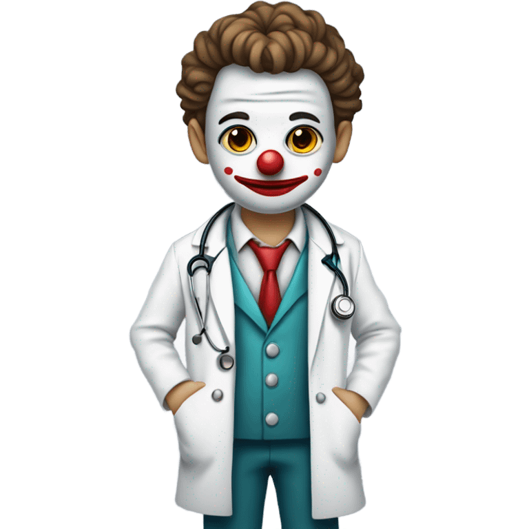 young doctor clown upset emoji