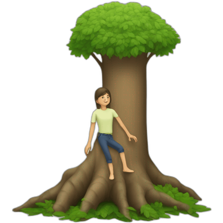 people with tree leg emoji