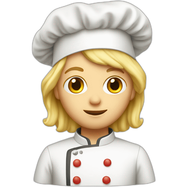 German chef with blonde hair hat emoji