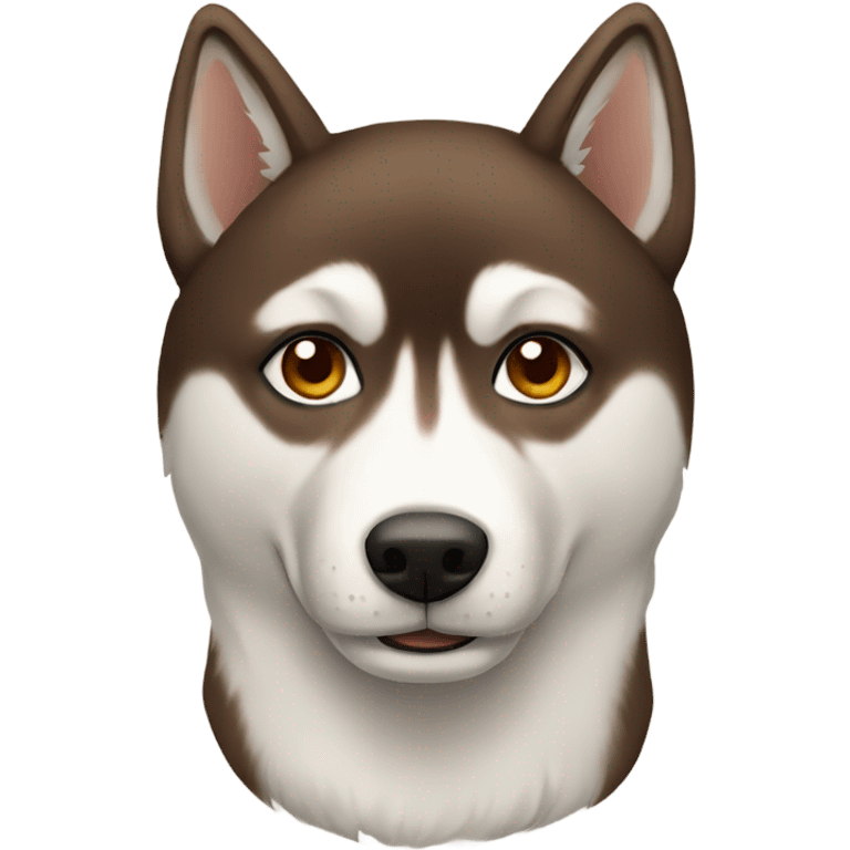 Brown husky emoji