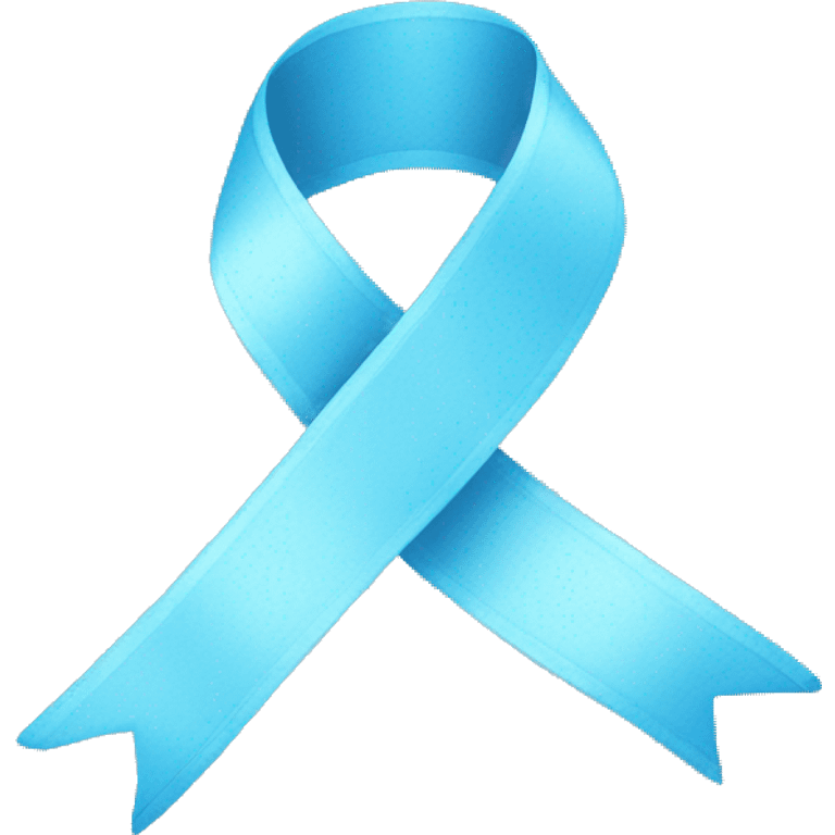 sky blue ribbon emoji