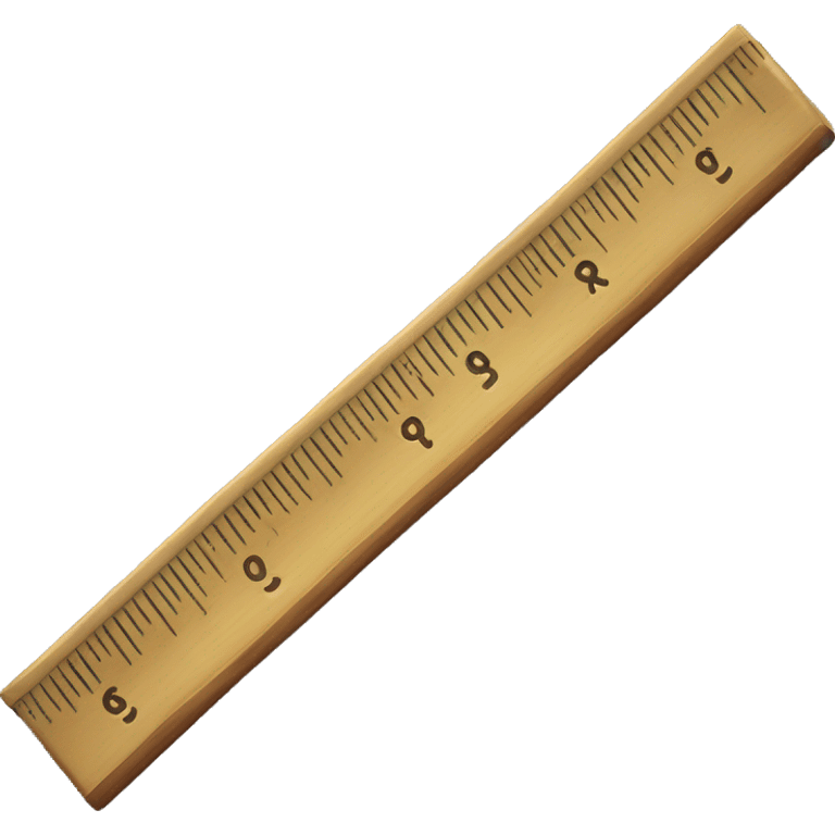 ruler pointing to nine inches emoji