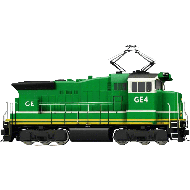 Locomotive (Freight) - GE ES44AC (Model Year: 2021) (Iconic colour: Green and black) emoji