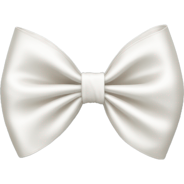 white satin bow emoji