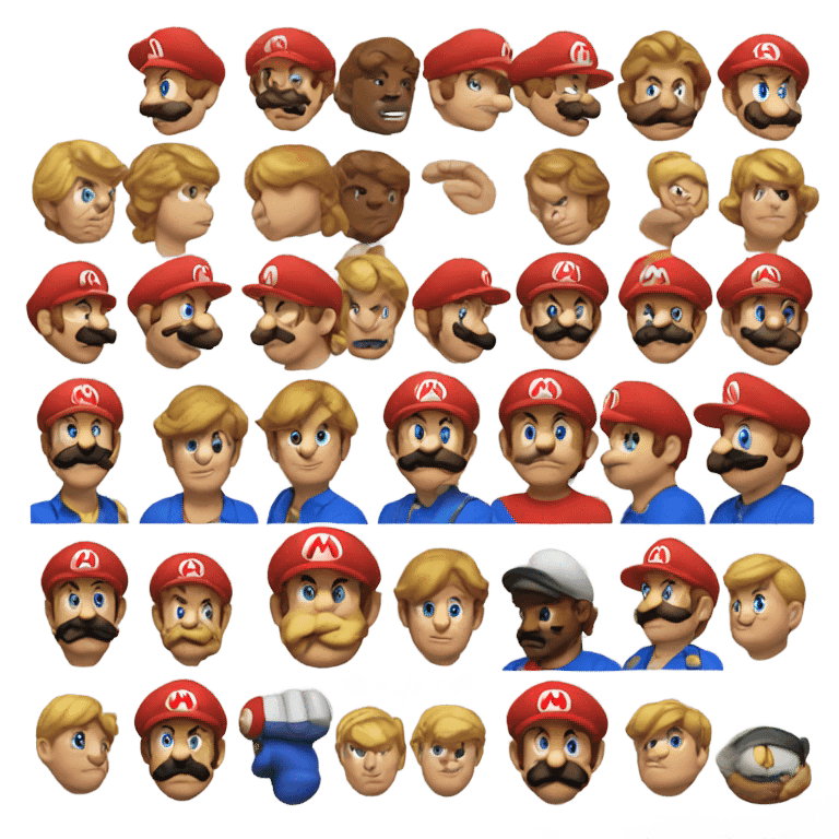 Mario bros emoji emoji