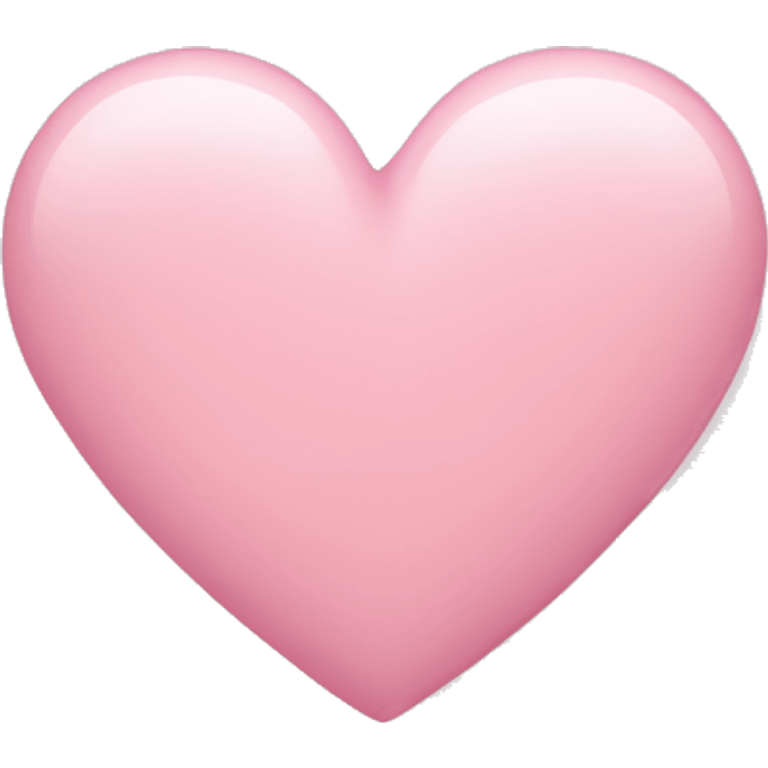 Light pink heart  emoji