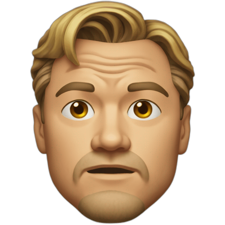 Leonardo DiCaprio realistic wrinkles emoji