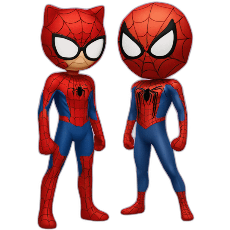 Hello kitty et Spider-Man emoji