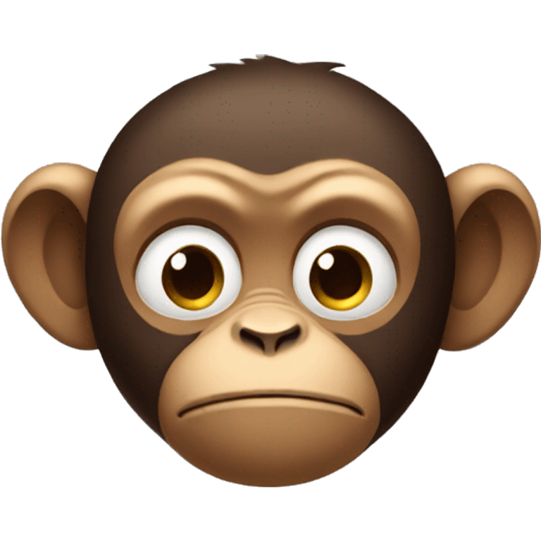 ios emoji monkey sad emoji