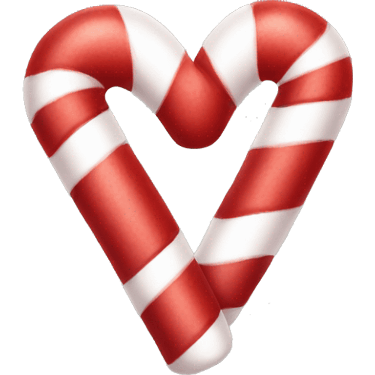 Candy cane heart emoji