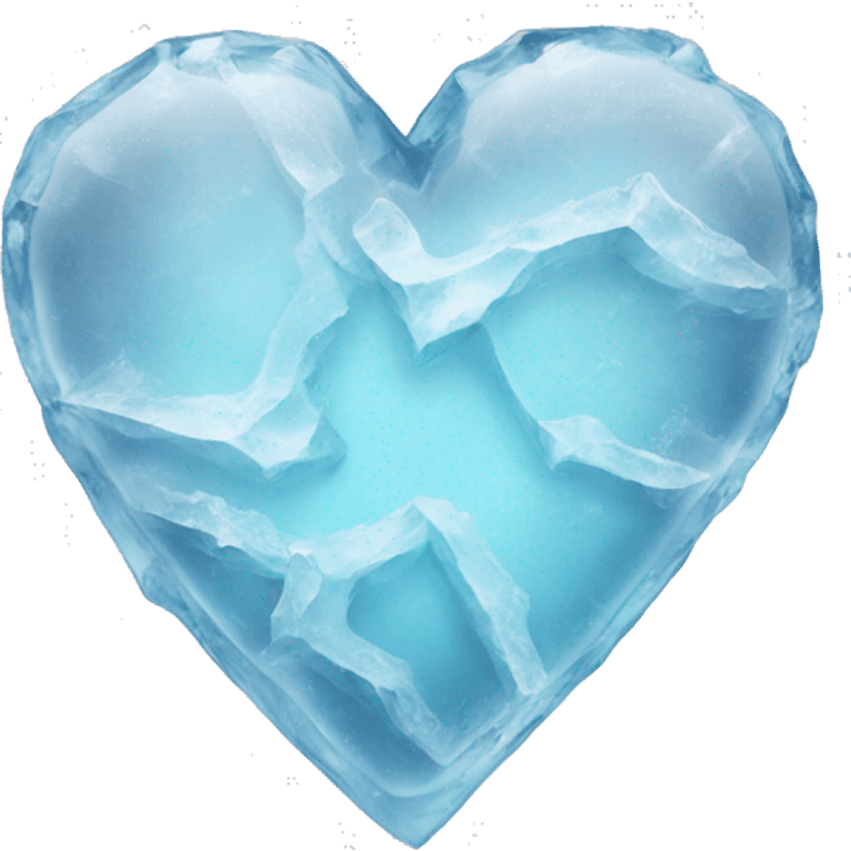 Heart made of ice emoji