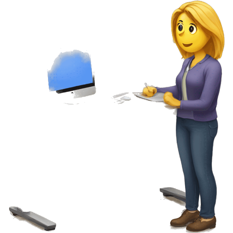 stand up desk emoji