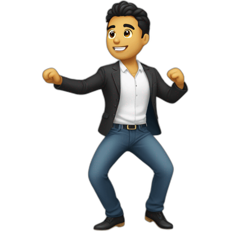 Cristian Rojas Zuñiga bailando emoji