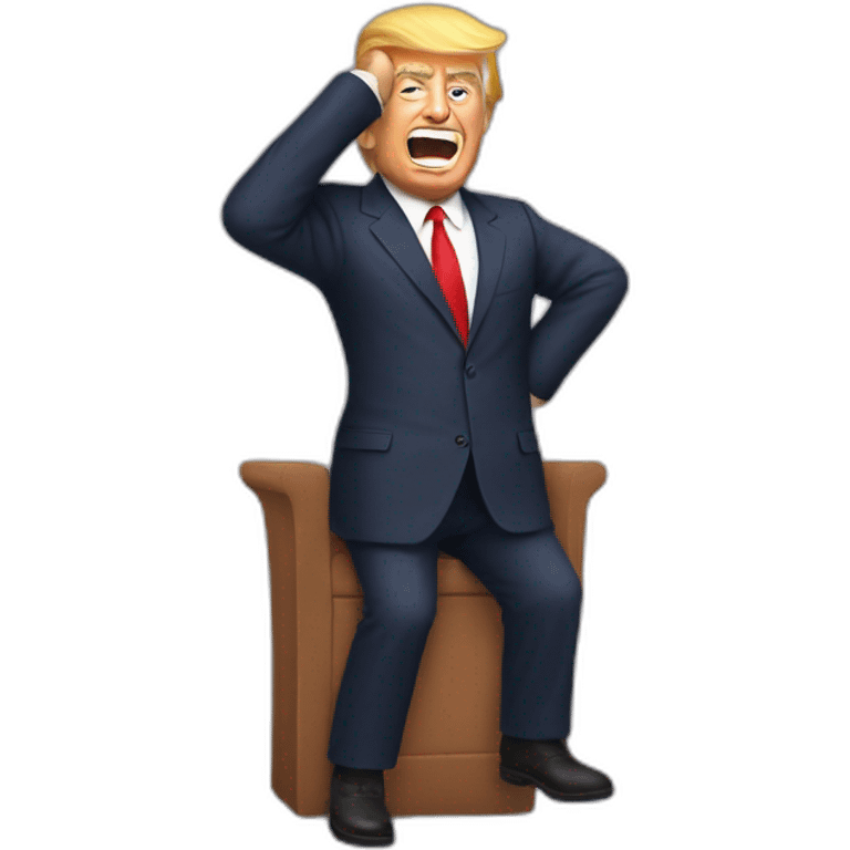 Trump qui nage emoji