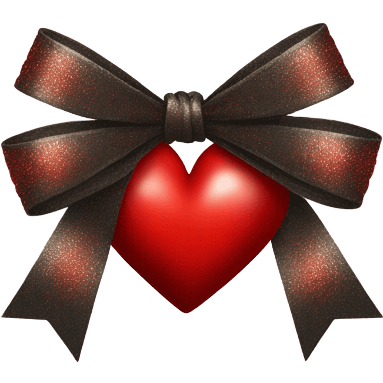 Red heart with bow emoji