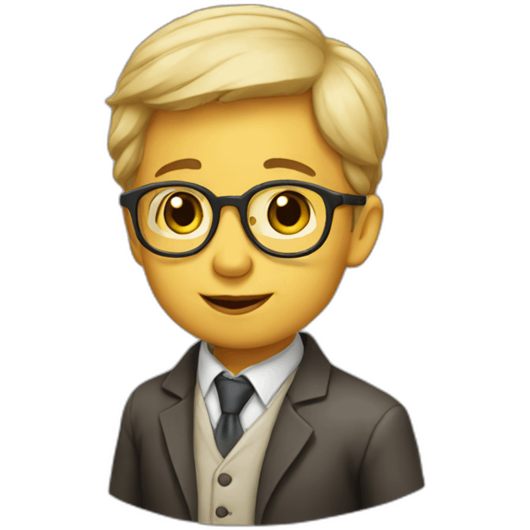 Professor toddler emoji