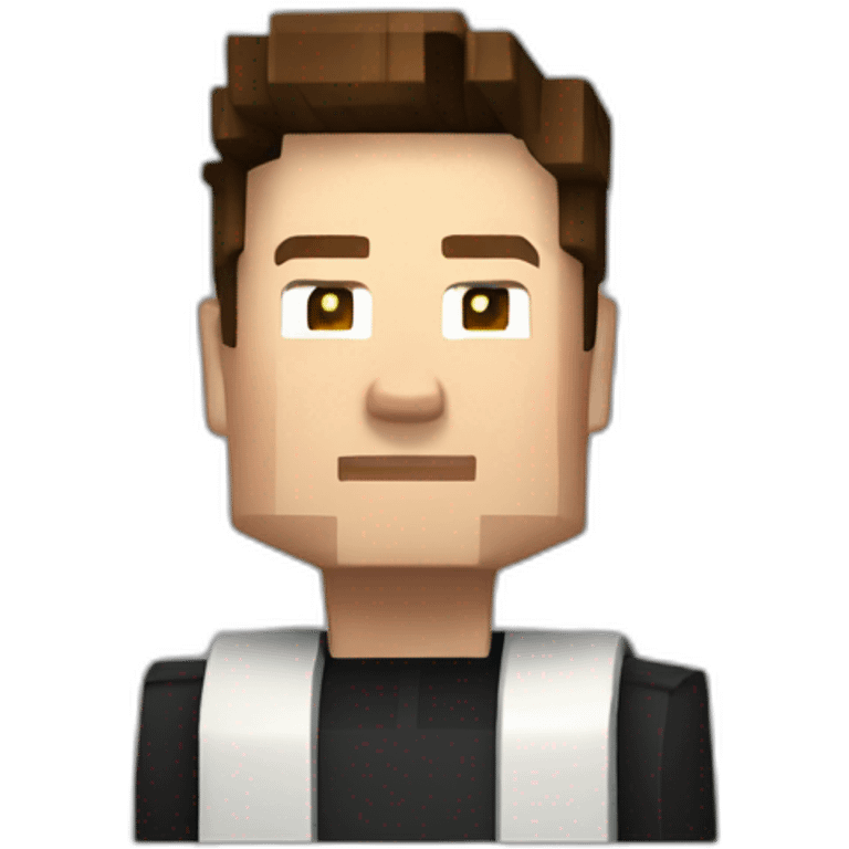 Elon musk in mincraft emoji