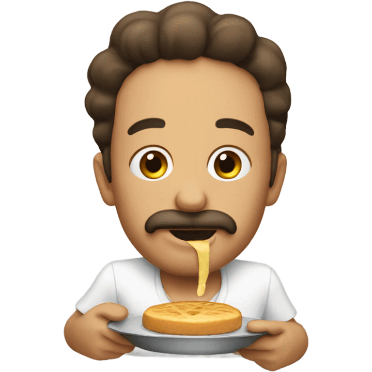 Erizo comiendo pan emoji