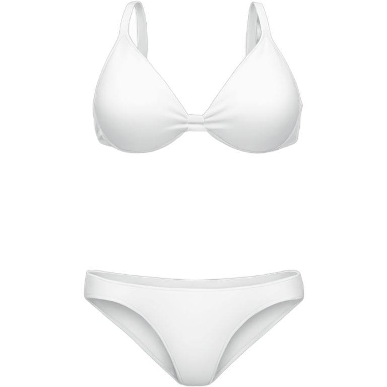 White bikini top and bottom  emoji