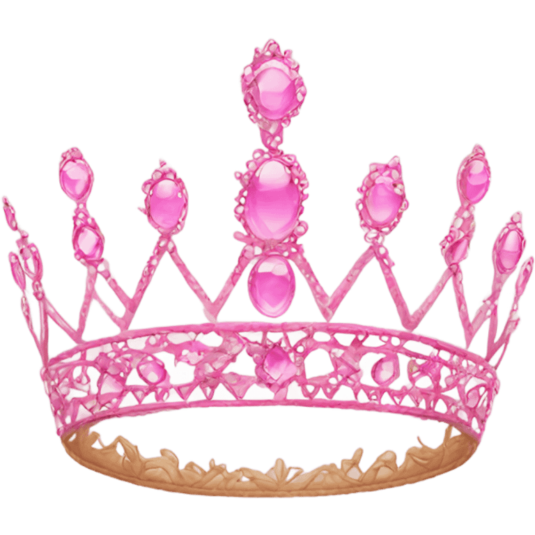 pink pretty tiara emoji