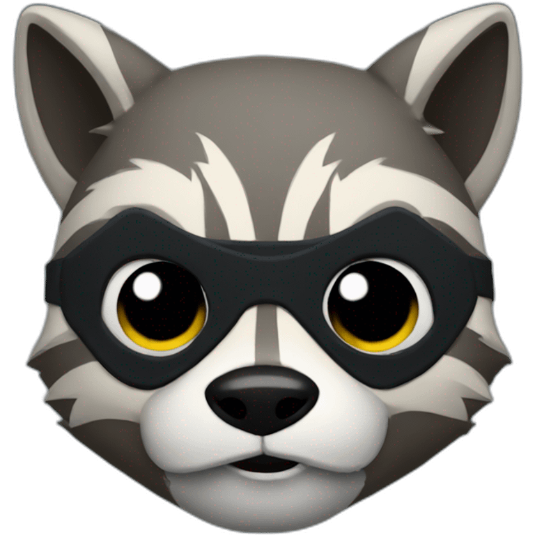 Raccoon full batman emoji