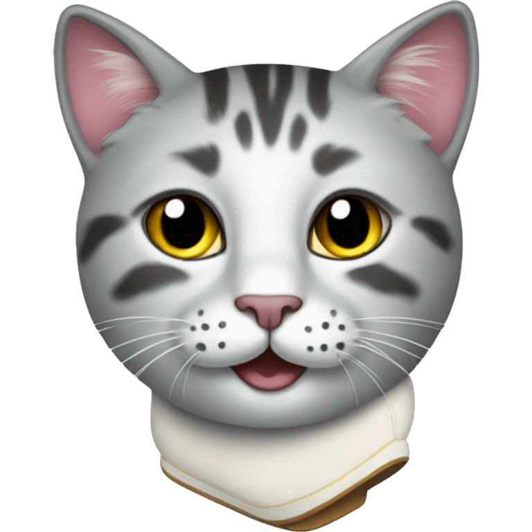 cat ice skate emoji