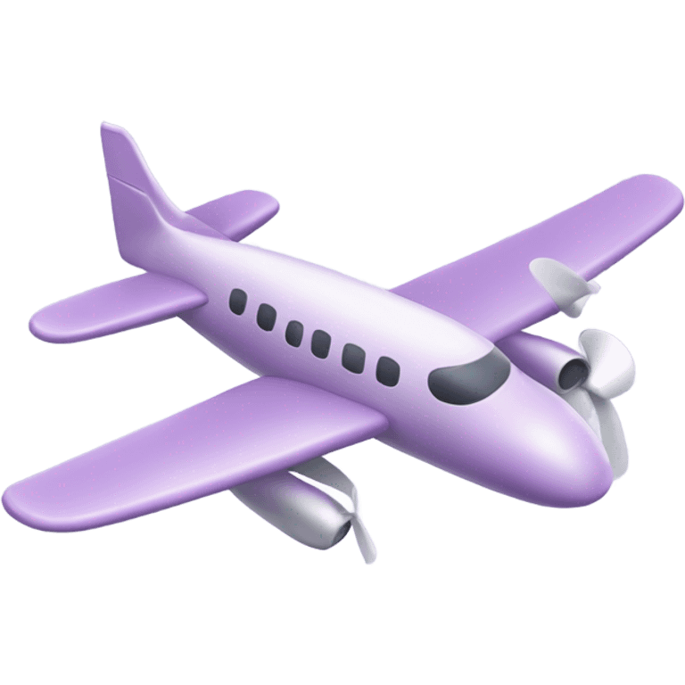 Cute light purple airplane  emoji