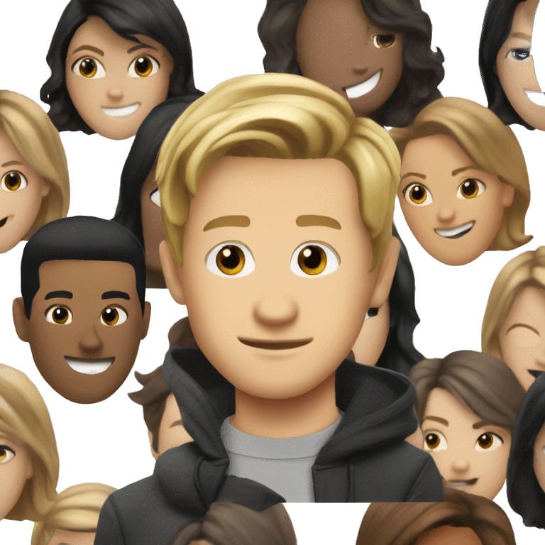 Jason Dolley actor with black hair emoji