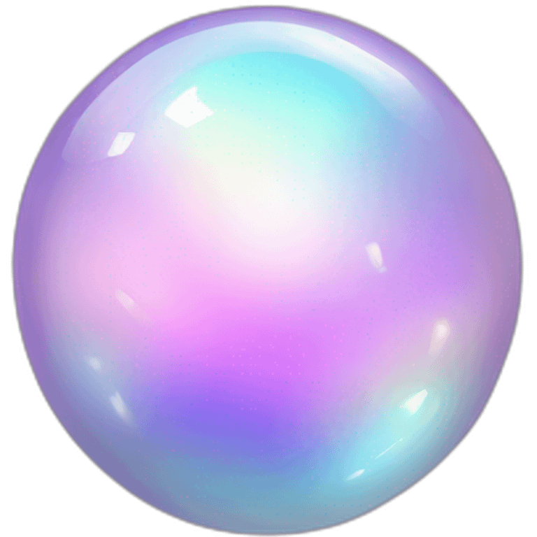 Pastel Iridescent Hue Color Crystal Orb emoji