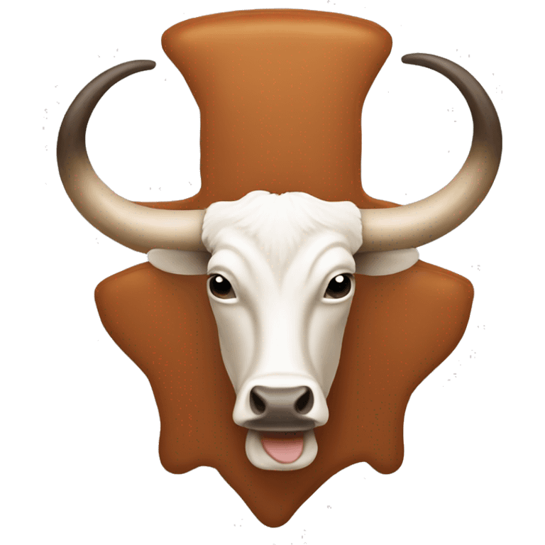 texas longhorn logo but with head upside down emoji