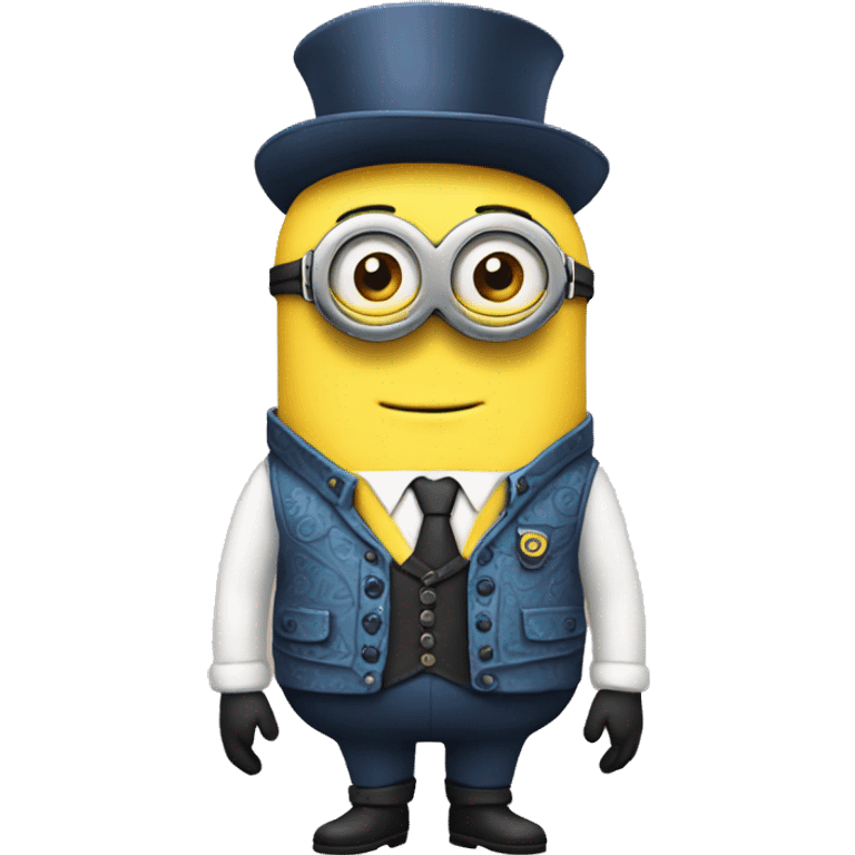 Minion with fancy clothes emoji