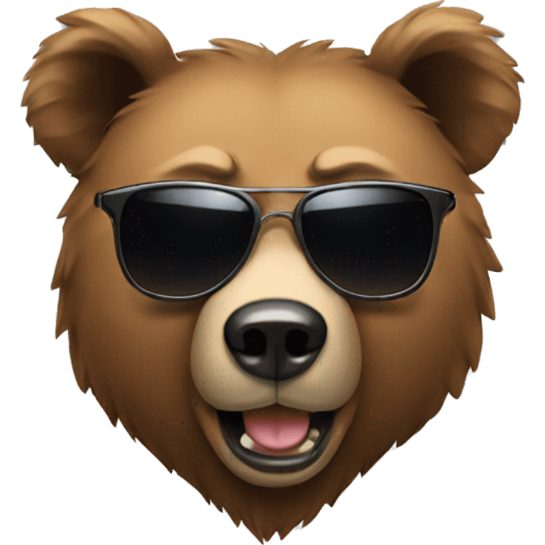 Bear with sunglasses  emoji