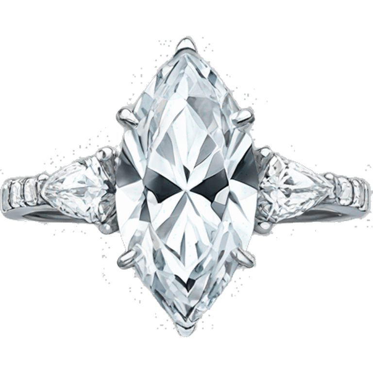 Engagement ring marquise emoji