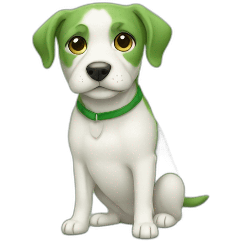 dog green emoji