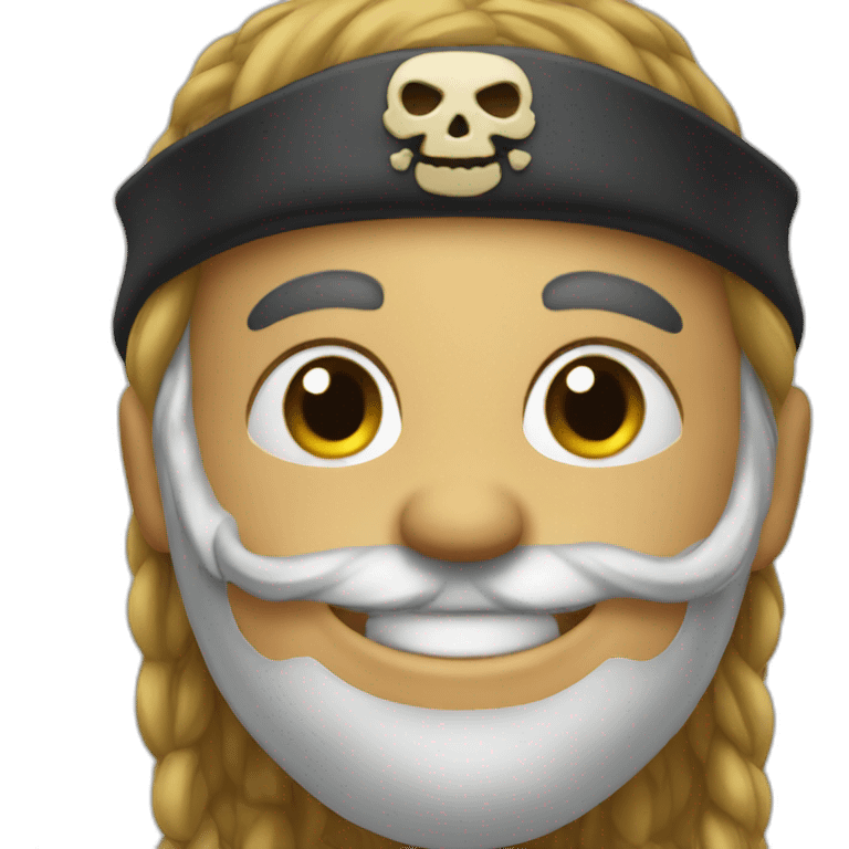 a happy pirate head emoji