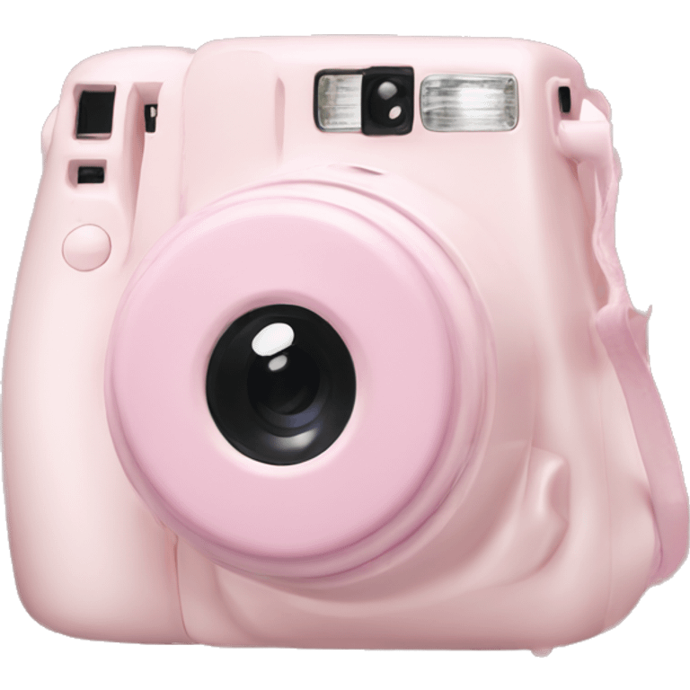 Light pink instax in bow emoji