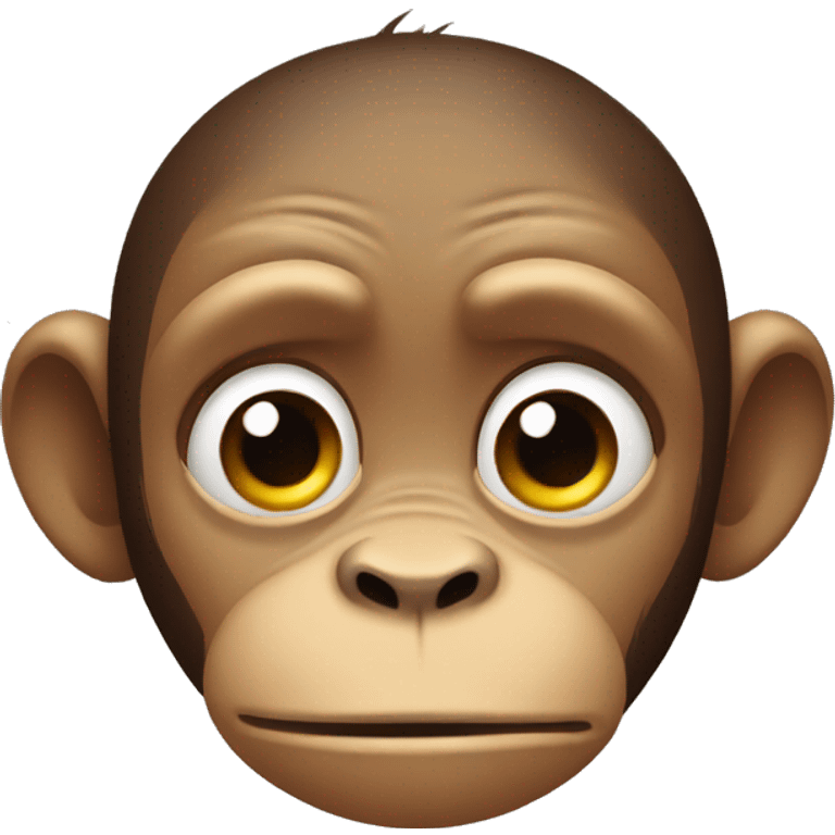 Monkey sad with tears emoji