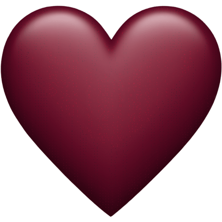 burgundy heart emoji