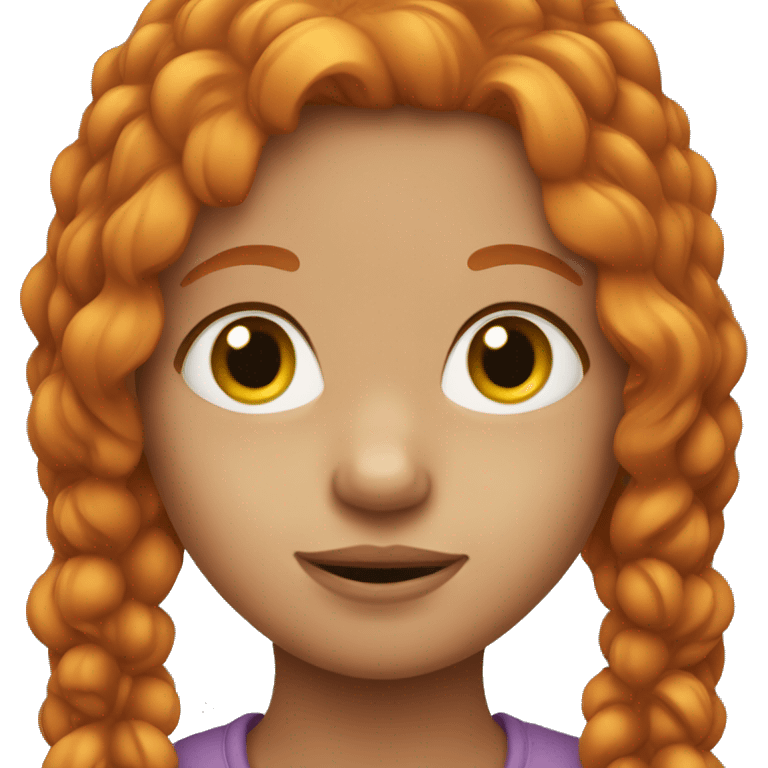 ginger girl  emoji