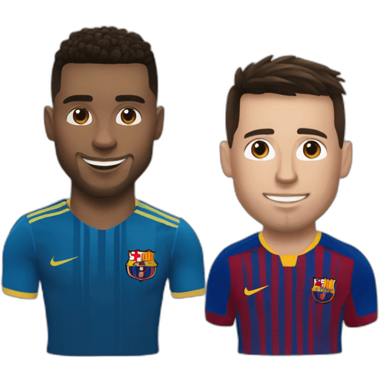 Ronaldo qui embrasse messi emoji