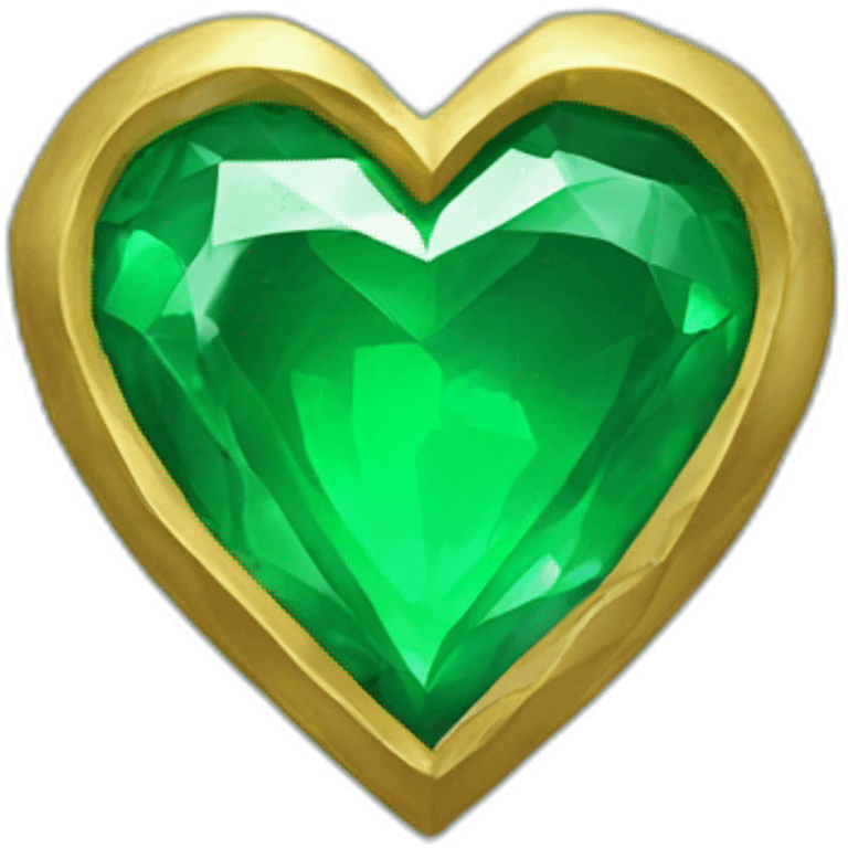 the emerald heart emoji