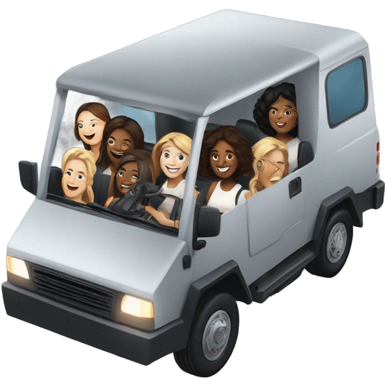 cybertruck full of women emoji