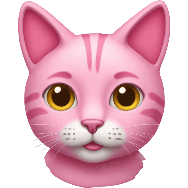 a pink cat emoji