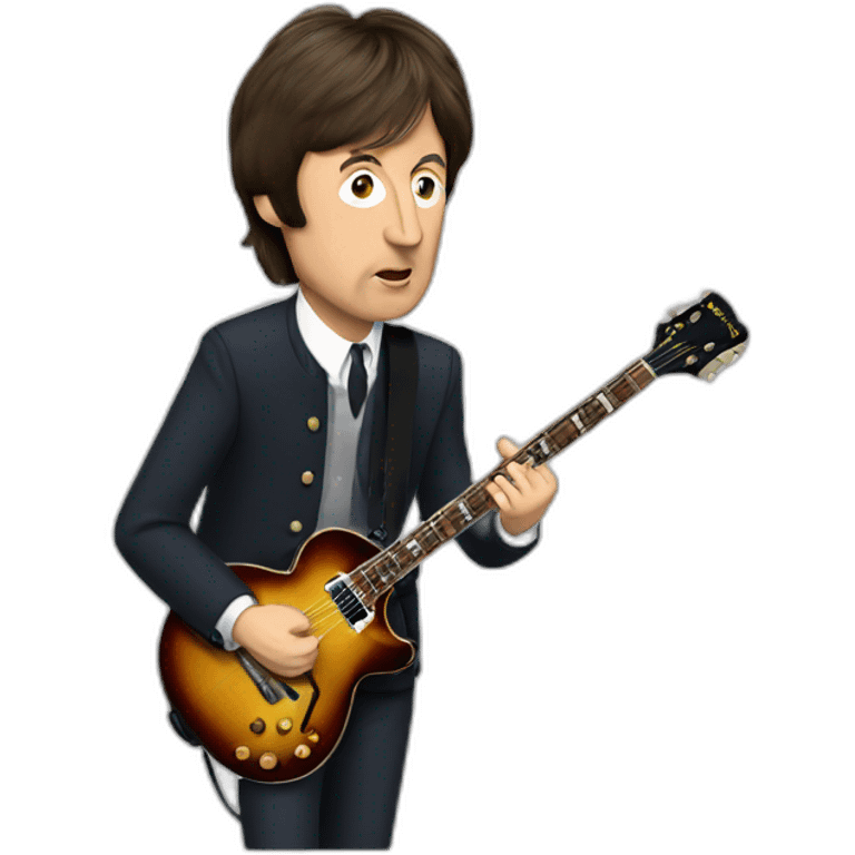 paul mccartney with guitar emoji