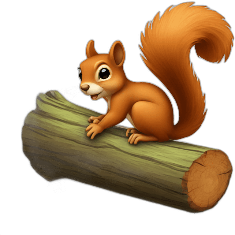 squirrel on a log emoji