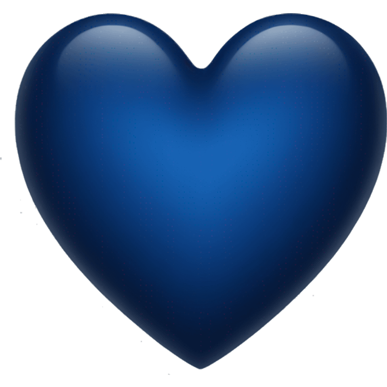 Dark blue heart  emoji