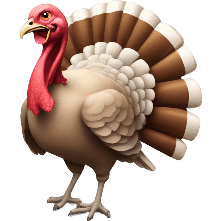 Turkey running right emoji