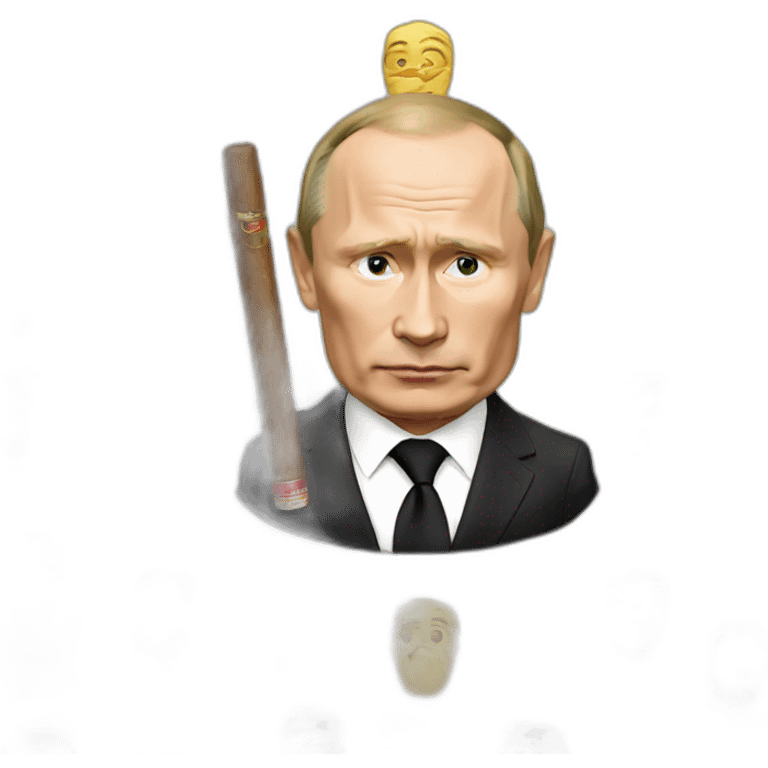 Putin with cigar emoji