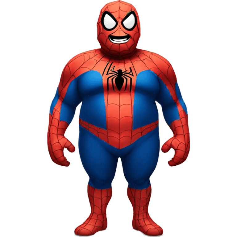 happy fat spiderman  emoji